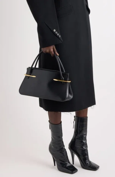 Givenchy Medium Pinch Leather Top Handle Bag In Black