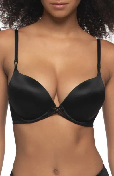 Felina Luscious Underwire Push-up Bra In Black