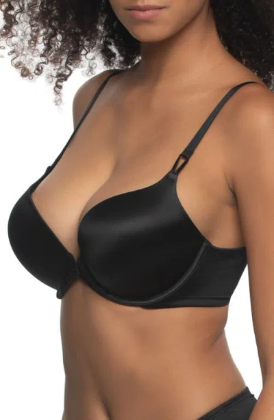 Felina Luscious Underwire Push-up Bra In Black