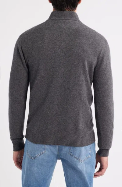 Johnnie-o Niccolo Cashmere Quarter Zip Sweater In Gray