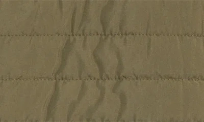 Johnston & Murphy Reversible Quilted & Knit Vest In Green