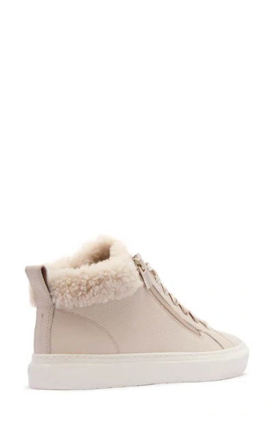 Frankie4 Miles Genuine Shearling Lined Sneaker In Neutral