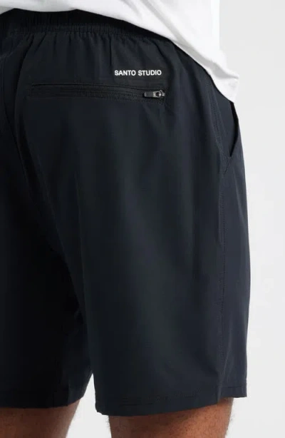 Santo Studio Tempo Tech Shorts In Black