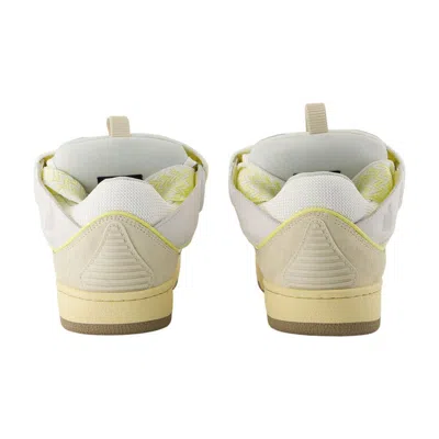 Lanvin Curb Sneakers In White