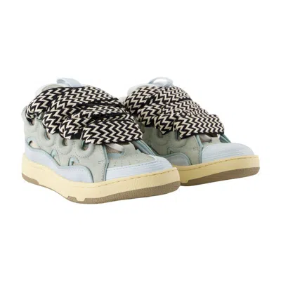 Lanvin Curb Sneakers In Blue
