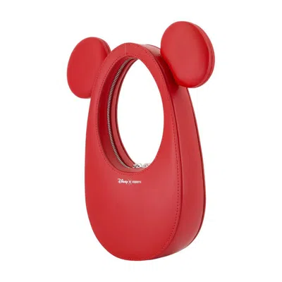 Coperni X Disney Swipe Leather Tote Bag In Gold