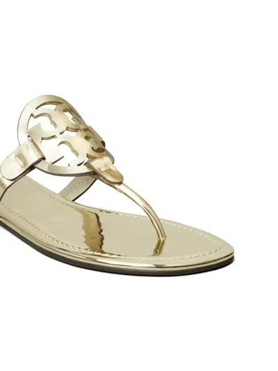 Tory Burch Miller Metallic Sandals In Gold