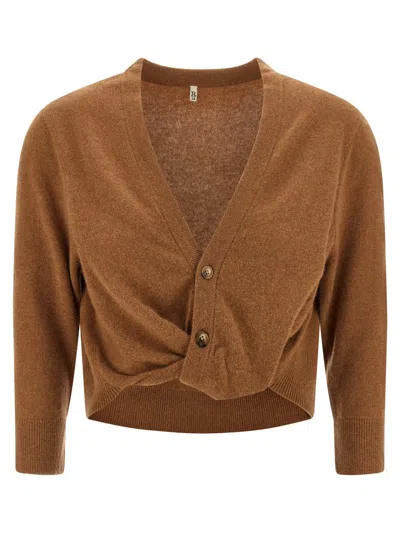 R13 Knot Cardigan In Brown