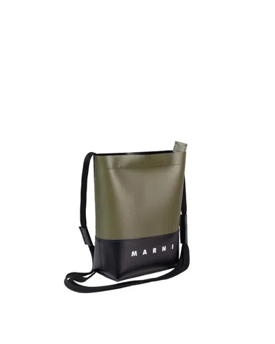 Marni Borsa A Tracolla Con Logo Colorblock In Multi
