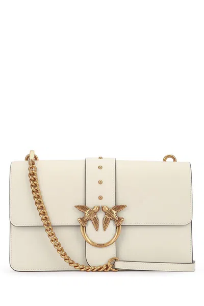 Pinko Love One Classic Slouchy Clutch In White