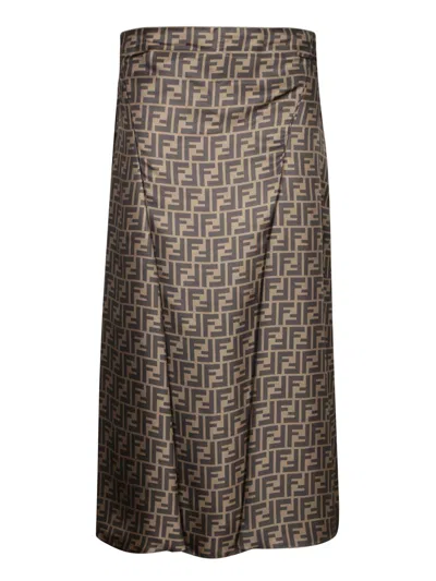 Fendi Skirt In Brown