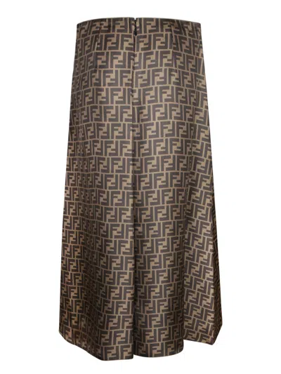 Fendi Skirt In Brown
