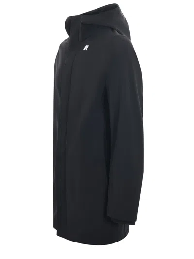 K-way 3-layer Nylon Jacket In Blue