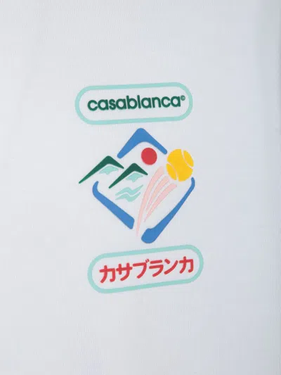 Casablanca Montagne Sportif Oversized T-shirt In White