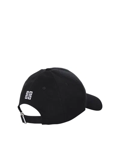 Givenchy Round Visor Cap With Embroidered Logo In Black
