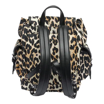 Ganni Women Animalier Print Nano Backpack In Animal Print