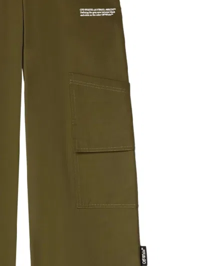 Off-white Off White Trousers In Green