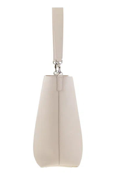 Longchamp Le Roseau Leather Hobo Bag In Sand