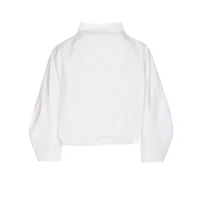 Givenchy Women Cropped Poplin Shirt In White