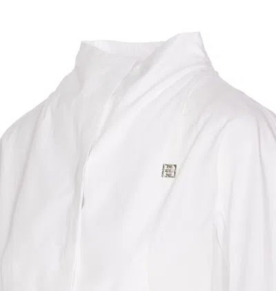 Givenchy Women Cropped Poplin Shirt In White