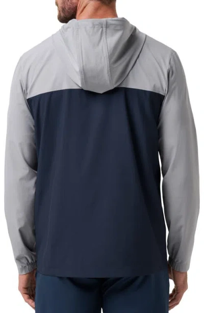 Travismathew Meridian Quarter Zip Tech Hoodie In Gray
