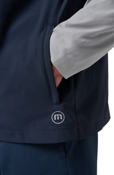 Travismathew Meridian Quarter Zip Tech Hoodie In Gray