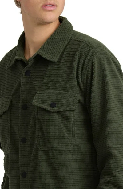 Billabong Ridge Corduroy Flannel Button-up Shirt In Green