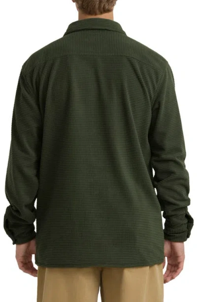 Billabong Ridge Corduroy Flannel Button-up Shirt In Green