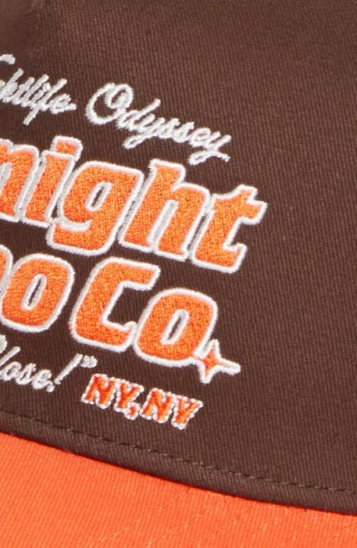 Midnight Rodeo Nightlife Odyssey Trucker Hat In Brown