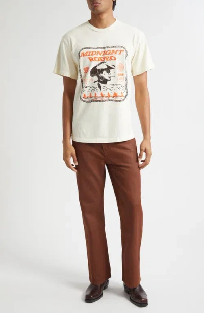 Midnight Rodeo Western Graphic T-shirt In White