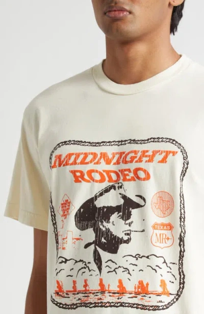 Midnight Rodeo Western Graphic T-shirt In White