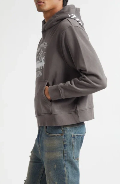 Midnight Rodeo Western Graphic Hoodie In Gray