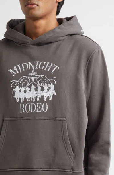 Midnight Rodeo Western Graphic Hoodie In Gray