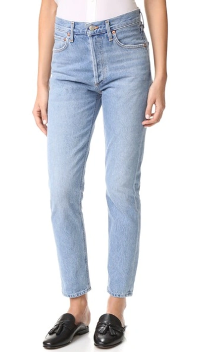 Agolde Jamie High Rise Classic Jeans In Brooklyn