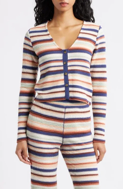 Rip Curl Bobbi Stripe Knit Top In Multi