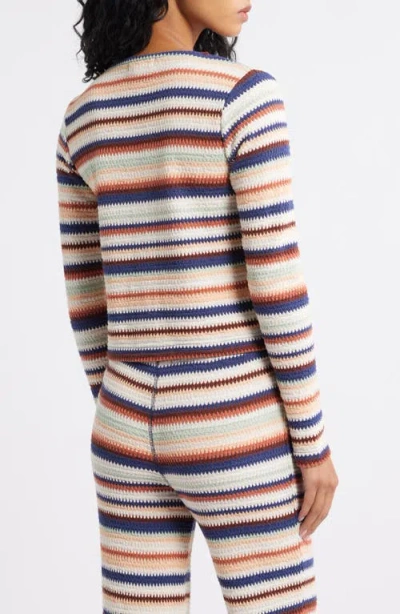 Rip Curl Bobbi Stripe Knit Top In Multi