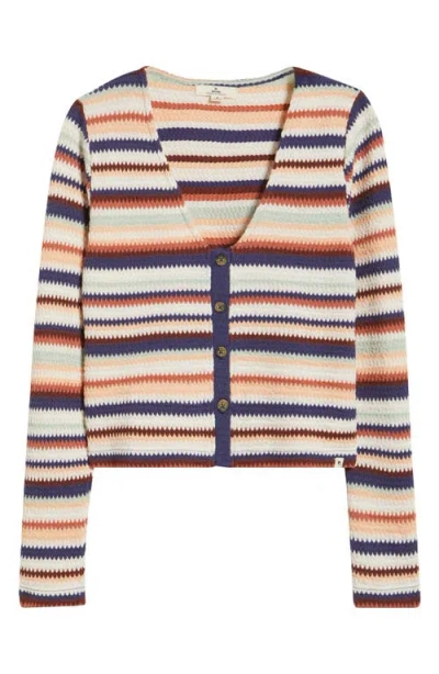 Rip Curl Bobbi Stripe Knit Top In Multi
