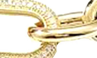 Jane Basch Designs Pavé Crystal Oval Link Necklace In Gold
