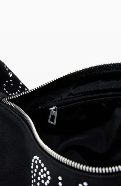 Desigual Studded Faux Leather Shoulder Bag In Pattern