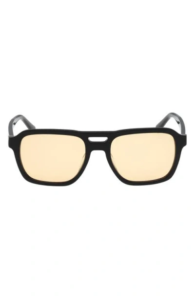 Abercrombie & Fitch 55mm Navigator Sunglasses In Black