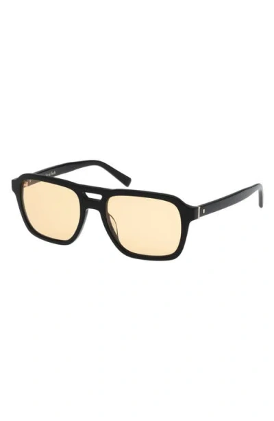 Abercrombie & Fitch 55mm Navigator Sunglasses In Black