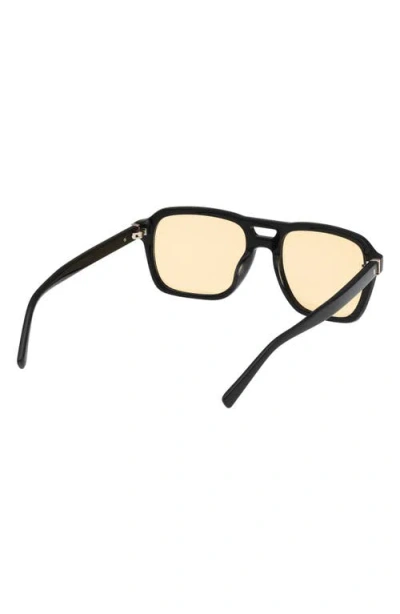 Abercrombie & Fitch 55mm Navigator Sunglasses In Black