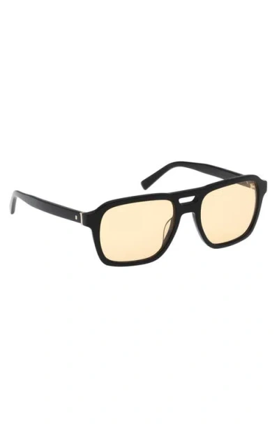 Abercrombie & Fitch 55mm Navigator Sunglasses In Black