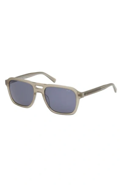 Abercrombie & Fitch 55mm Navigator Sunglasses In Blue