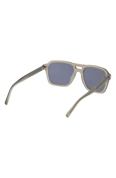 Abercrombie & Fitch 55mm Navigator Sunglasses In Blue