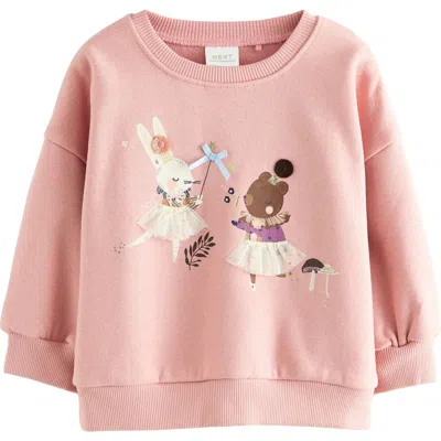 Next Kids' Character Graphic Sweatshirt In Neutral