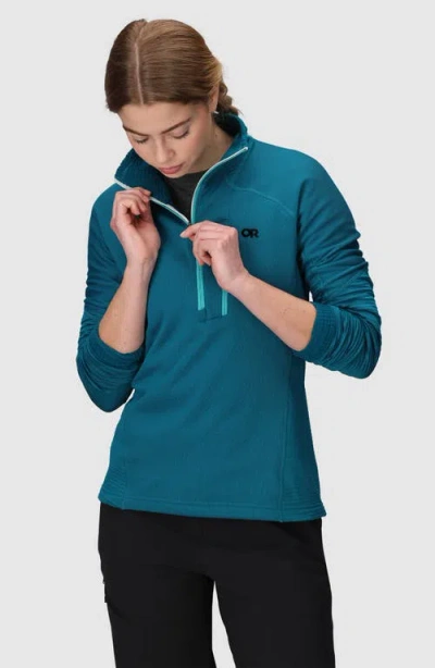 Outdoor Research Deviator Fleece Half Zip Pullover In Blue