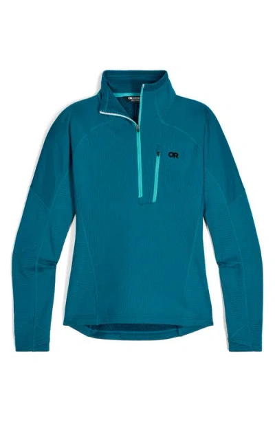 Outdoor Research Deviator Fleece Half Zip Pullover In Blue