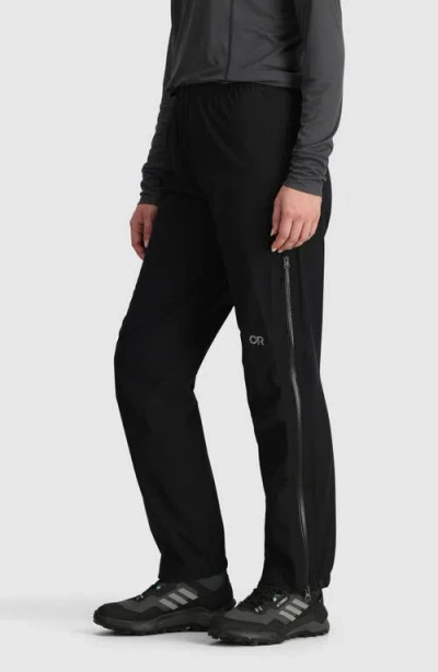 Outdoor Research Aspire 3l Water Repellent Pants In Black