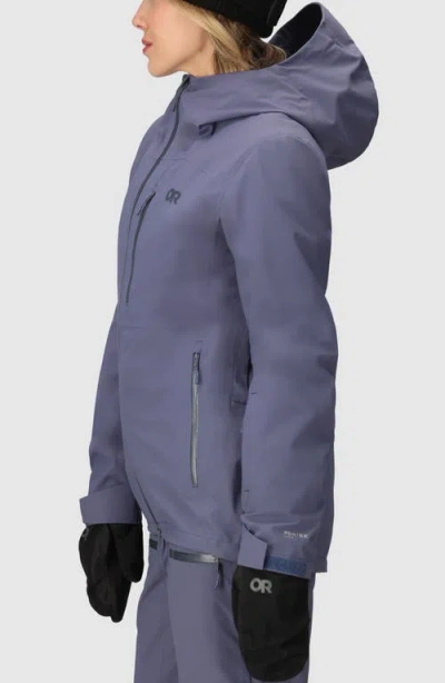 Outdoor Research Cloudchaser 3l Waterproof Snow Jacket In Blue